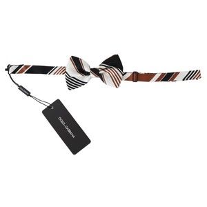 Dolce & Gabbana Multicolor Patterned Adjustable Neck Papillon Bow Tie